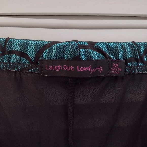 Laugh Out Loud Always Shimmer Mermaid Scales Leggings Size M - Picture 3 of 4